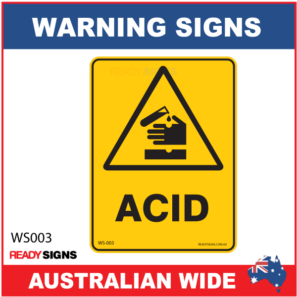 Warning Sign - WS003 - ACID 